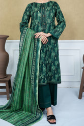 NUSL3221 Printed Lawn Suit - Unstitched 3Pc